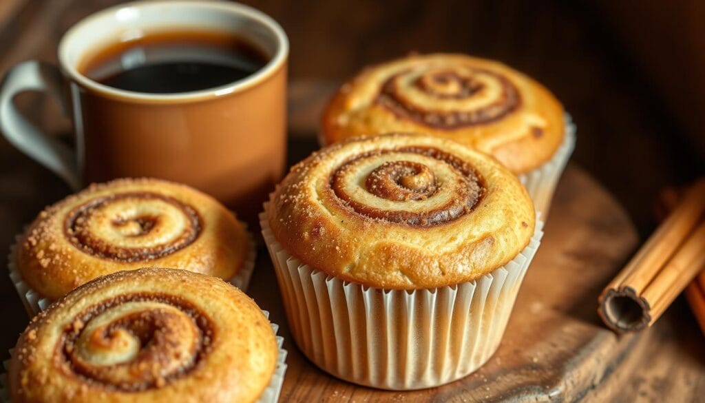 cinnamon swirl muffins with coffee cinnamon swirl muffins with coffee
